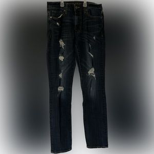 American Eagle Distressed/Ripped Jeans, Dark Blue, 30x32